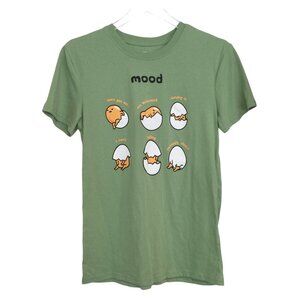 gudetama by Sanrio Ladies Medium Mood Shirt 6 Different Photos with Captions